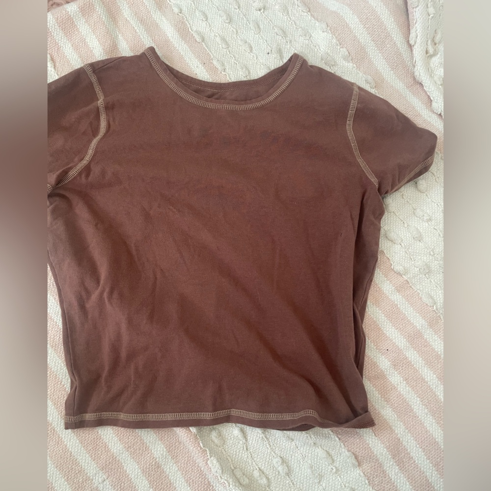 Hollister Women's Chocolate Brown Intimate Top